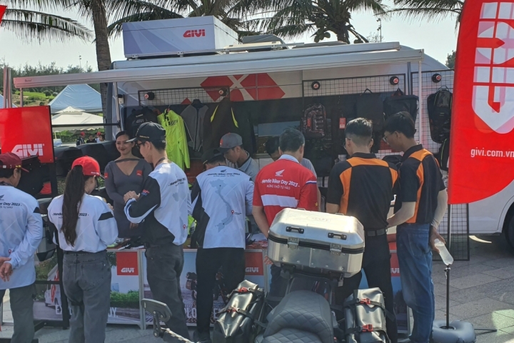 GIVI Vietnam was again as the partner of Honda Biker Day Event in Quy Nhon